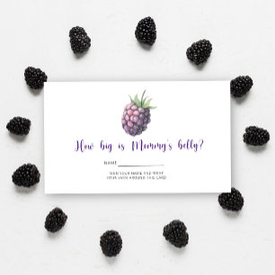 Berry - baby shower how big is mommy's belly enclosure card
