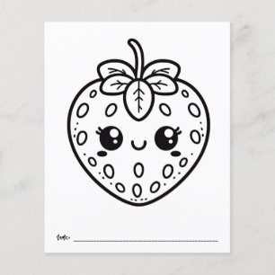 Berry Baby Shower Kids Activity Coloring Sheet