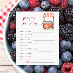 Berry baby shower - prayers for baby