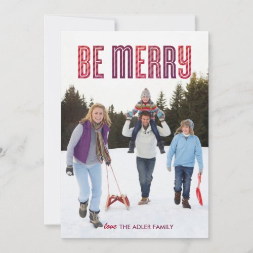 Berry Be Merry Holiday Card