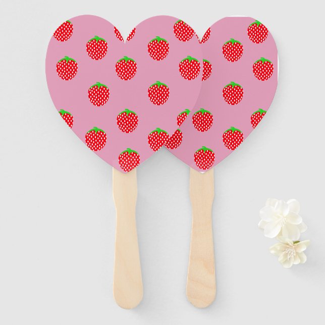 Berry Beautiful Summer Hand Fan (Front and Back)