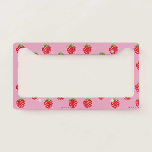 Berry Beautiful Summer License Plate Frame (Front)