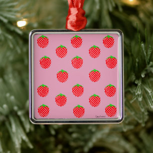 Berry Beautiful Summer Metal Ornament