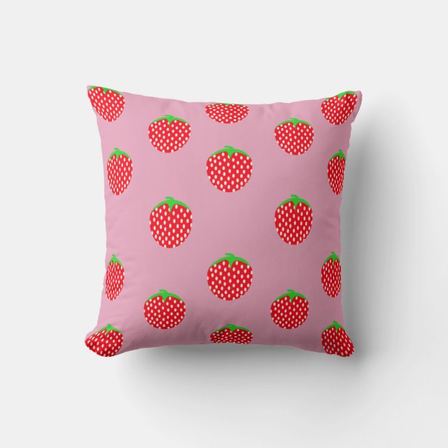 Berry Beautiful Summer  Throw Pillow (Front)