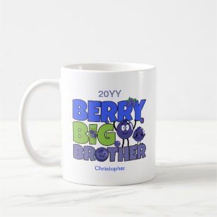 Berry Big Brother - Sibling Blueberry Pun Coffee Mug