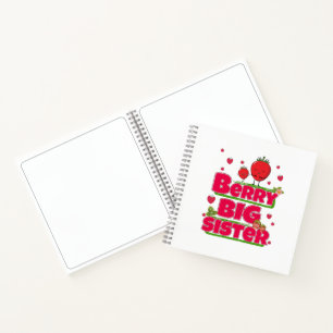 Berry Big Sister - Cute Strawberry Pun Notebook