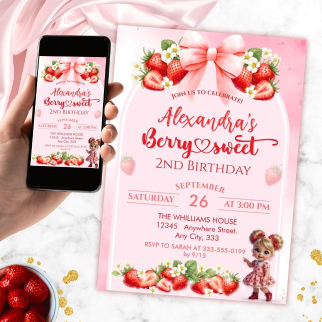 Berry Birthday - Berry Sweet Invitation (Creator Uploaded)