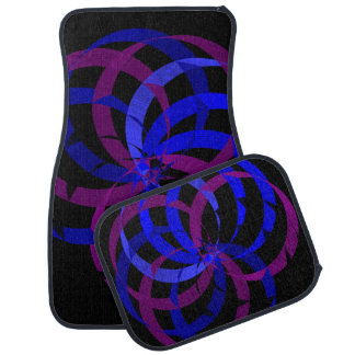 Berry Blend Geometric Car Floor Mat Set