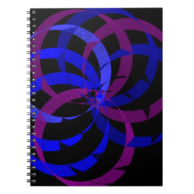 Berry Blend Geometric Spiral Notebook (Front)