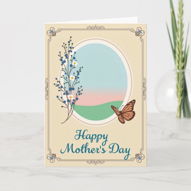 Berry Blossom Mothers Day Card (Front)