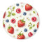 Berry Blossom Pattern Fresh Summer Fruits