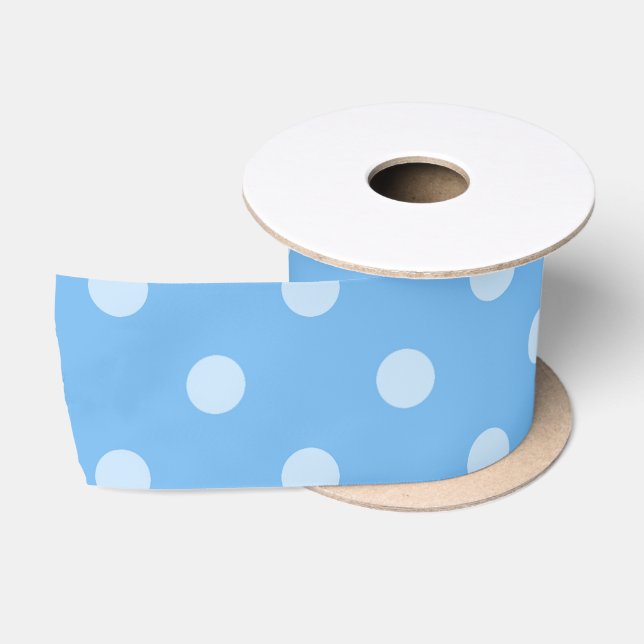 Berry Blue Polka Dot Ribbon (Spool)
