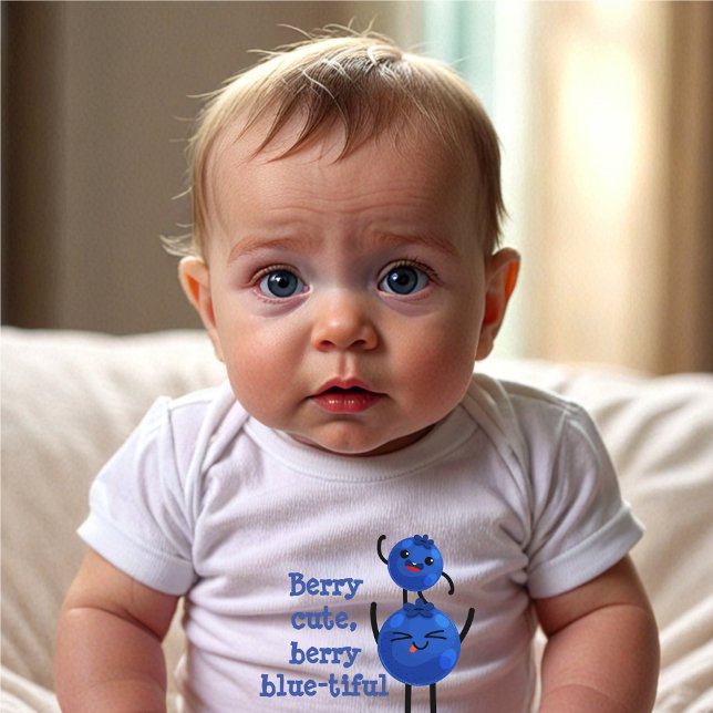 Berry Blue-tiful: Adorable Blueberry Baby Bodysuit (Creator Uploaded)