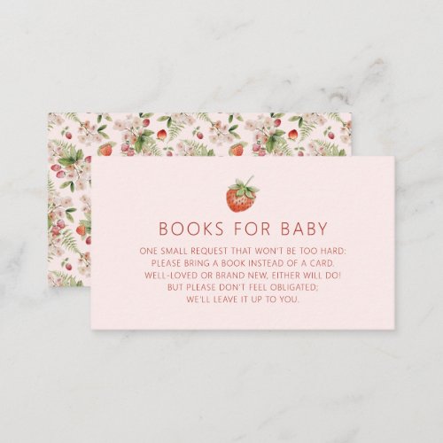 Berry Books For Baby Enclosure Card