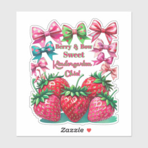 Berry Bow Sweet Kindergarten Chic Sticker