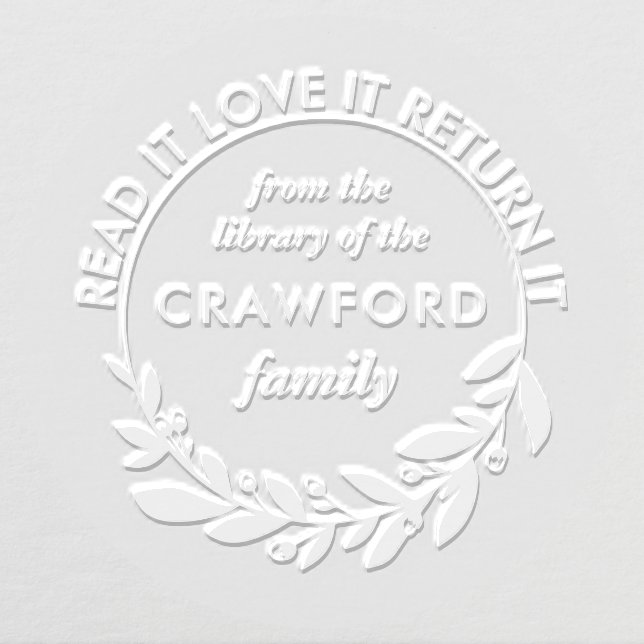 Berry Branch Wreath From the Library Of Embosser (Design)