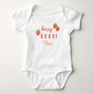 berry brave childhood cancer sick kids custom name baby bodysuit