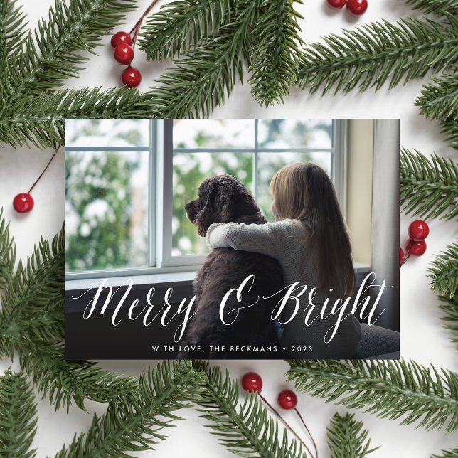 Berry & Bright | Holiday Photo Card (Creator Uploaded)
