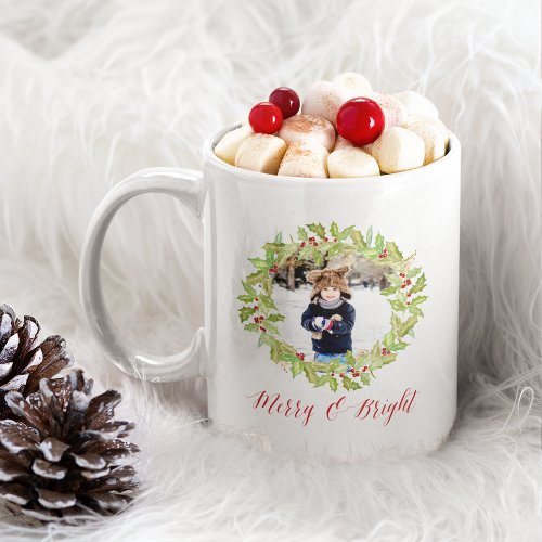 Berry  Bright  Holiday Photo Coffee Mug