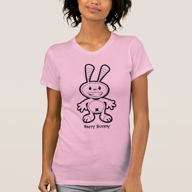 Berry Bunny Outline T-Shirt (Front)