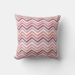 Berry Chevrons Throw Pillow at Zazzle