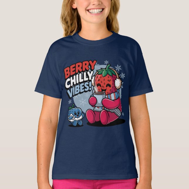 Berry Chill Vibes T-Shirt (Front)