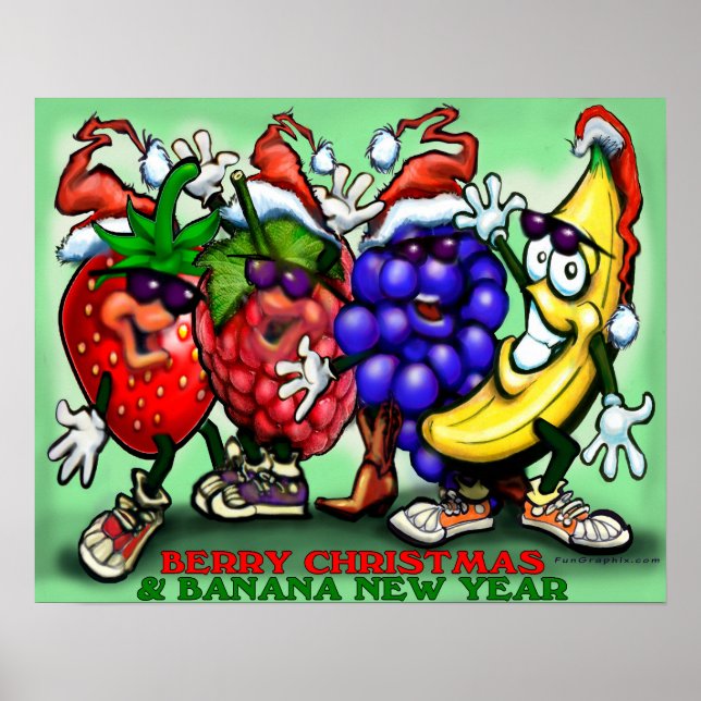 Berry Christmas Poster (Front)