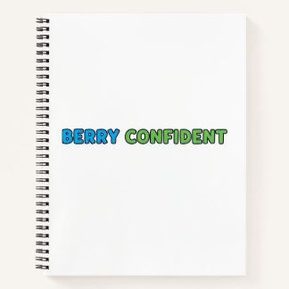 Berry Confident – Cute Strawberry Pun Design Notebook