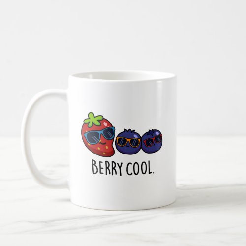 Berry Cool Funny Strawberry Blueberry Pun  Coffee Mug