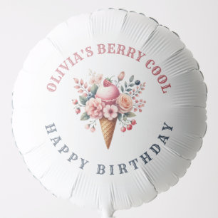 Berry Cool Happy Birthday Ice Cream Party Balloon