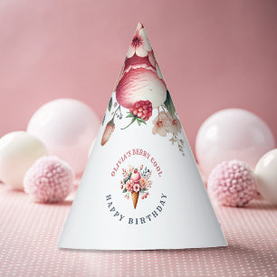 Berry Cool Happy Birthday Ice Cream Party Party Hat