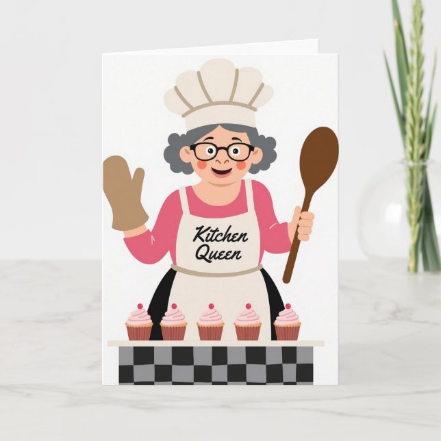 Berry Cupcake Mothers Day Card (Front)