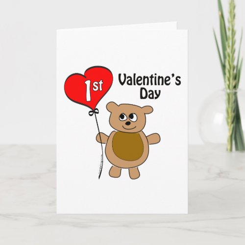 Berry Cute Babys 1st Valentines Day Holiday Card