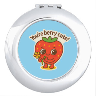 Berry cute compact mirror