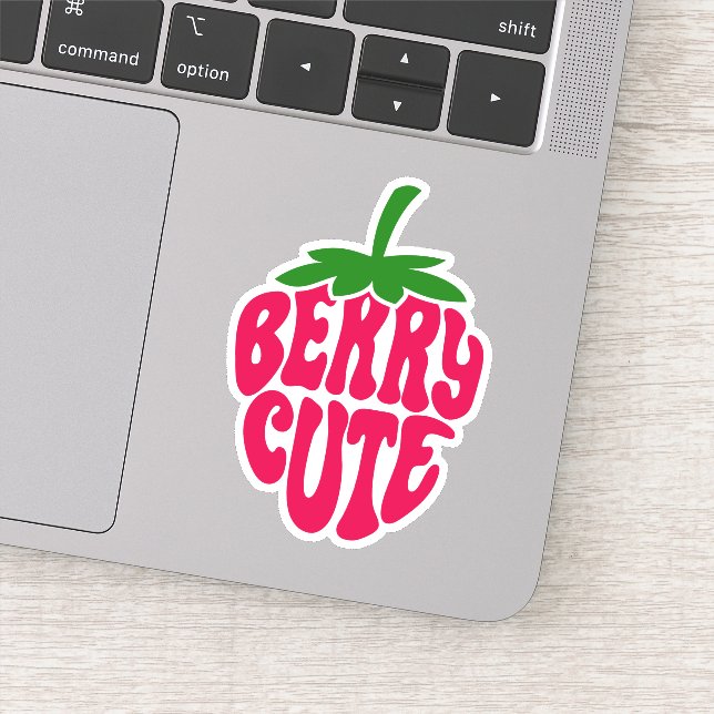 Berry Cute Strawberry Cut Vinyl Stickers (Detail)
