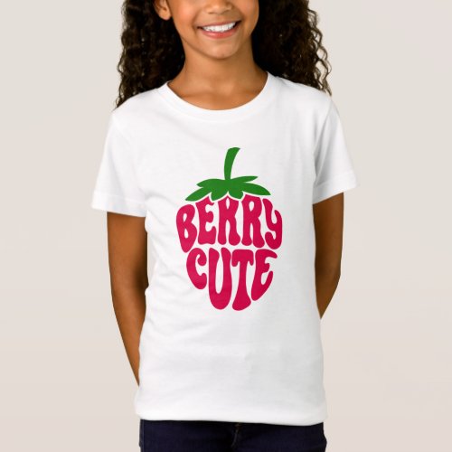 Berry Cute Strawberry Vintage Girl Retro Style T_Shirt