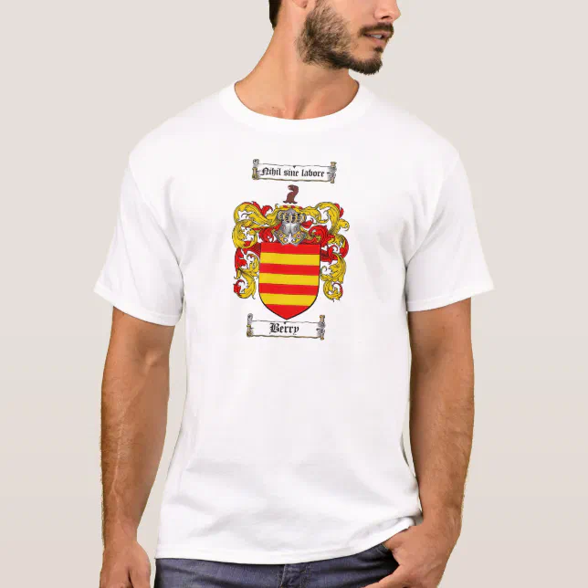 BERRY FAMILY CREST BERRY COAT OF ARMS TShirt Zazzle