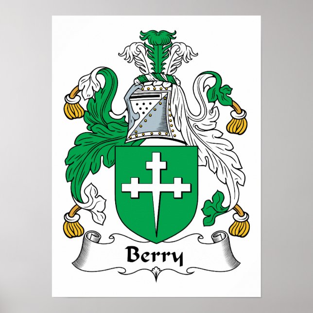 Berry Family Crest Poster (Front)
