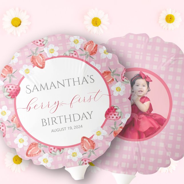 Berry First 1st Birthday  Balloon (Creator Uploaded)