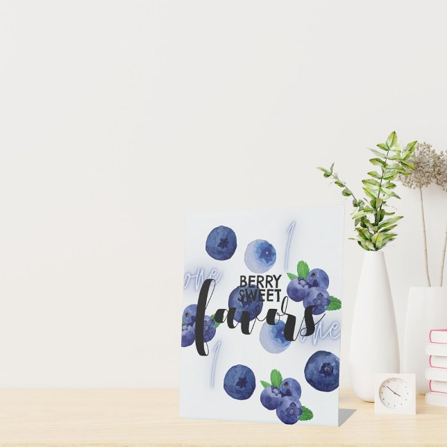 Berry First | 1st Birthday | Blueberry | Favors Pedestal Sign (Creator Uploaded)