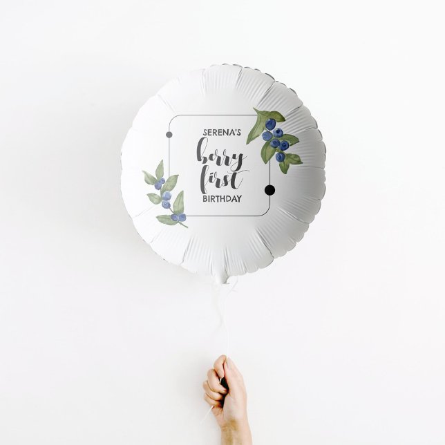 Berry First | 1st Birthday | Blueberry | Miminal Balloon (Creator Uploaded)