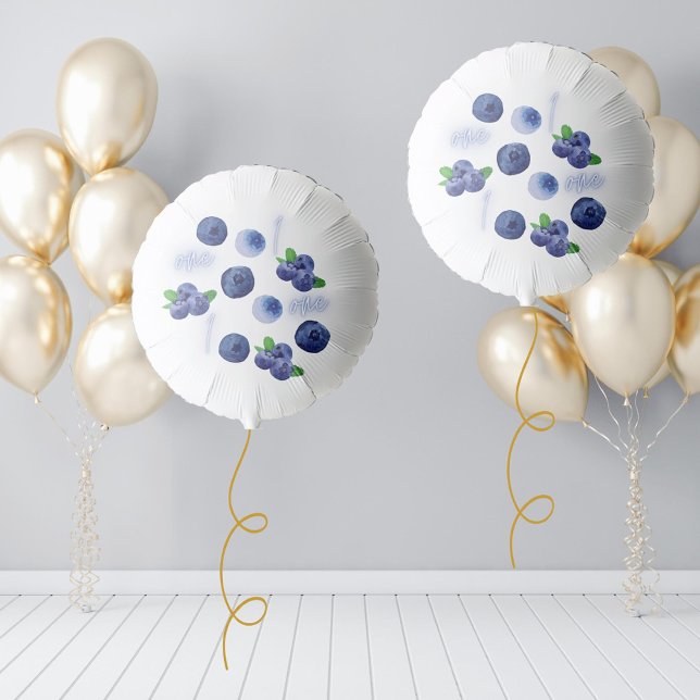 Berry First | 1st Birthday | Blueberry | Pattern Balloon (Creator Uploaded)
