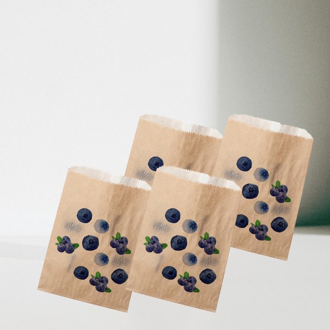 Berry First | 1st Birthday | Blueberry | Pattern Favor Bag (Creator Uploaded)