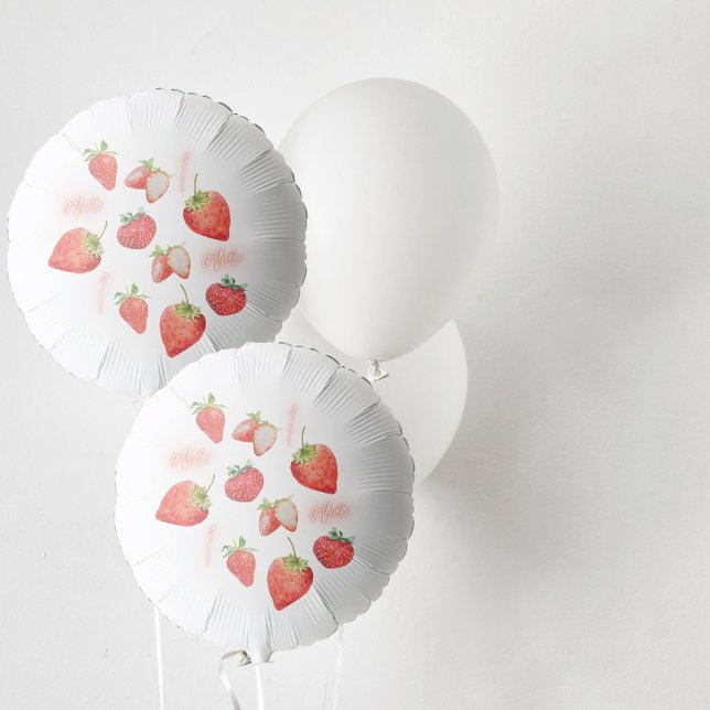 Berry First | 1st Birthday | Strawberry | Pattern Balloon (Creator Uploaded)