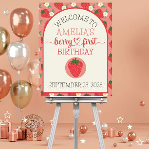 Berry First 1st Birthday Welcome Foam Board