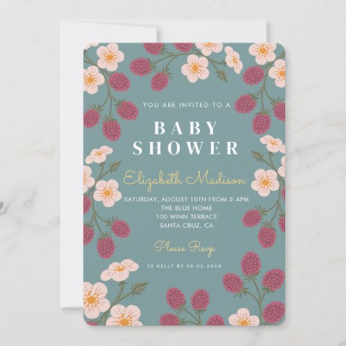 Berry First  Baby Shower Invitation