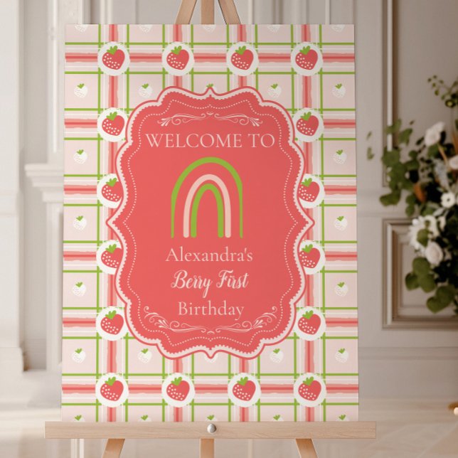 Berry First Birthday 1st Birthday Foam Board (Creator Uploaded)