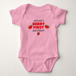BERRY FIRST BIRTHDAY BABY BODYSUIT
