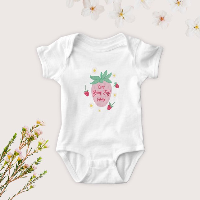 Berry First Birthday Baby Bodysuit (Creator Uploaded)