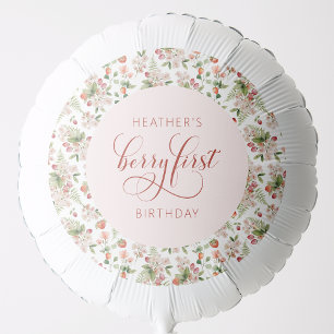 Berry First Birthday Balloon